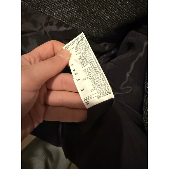 Benetton Romania Women's Wool Blazer Jacket Gray Size 40 Career Academia Preppy - Picture 7 of 8